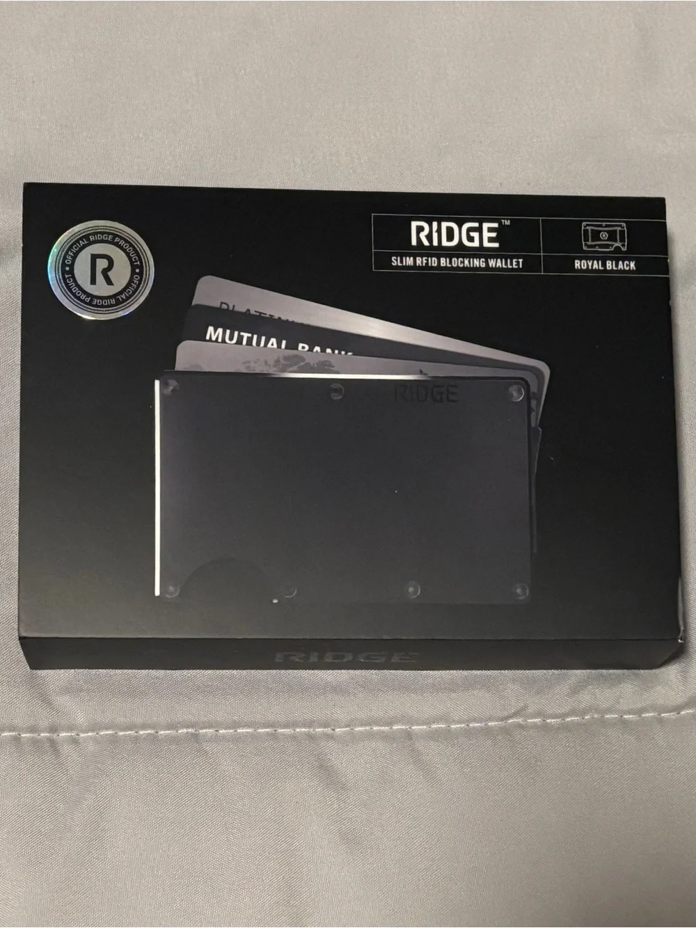 Ridge Wallet - Royal Black